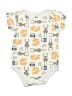 Hb 100% Cotton Print Ivory Short Sleeve Onesie Size 6-9 mo - photo 1