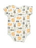 Hb 100% Cotton Print Ivory Short Sleeve Onesie Size 6-9 mo - photo 2