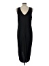 Staples Solid Black Casual Dress Size L - photo 2