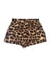 Unbranded 100% Polyester Animal Print Gold Shorts Size L - photo 2