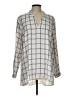 Vince Camuto Gray Long Sleeve Blouse Size L - photo 1