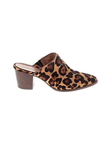 Madewell The Harper Mule in Leopard Calf Hair (view 1)