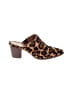 Madewell Animal Print Brown Mule/Clog Size 9 1/2 - photo 1