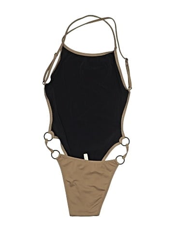 Solid & Striped One Piece Swimsuit (view 2)