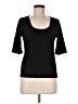 Evereve Black 3/4 Sleeve Top Size M - photo 1
