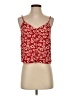 Madewell 100% Viscose Red Button-Down Cami in Full Bloom Size 2 - photo 1