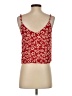 Madewell 100% Viscose Red Button-Down Cami in Full Bloom Size 2 - photo 2