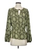 MICHAEL Michael Kors Green Long Sleeve Blouse Size S - photo 1