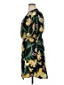 MNG 100% Polyester Tropical Black Casual Dress Size XL - photo 5