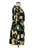 MNG 100% Polyester Tropical Black Casual Dress Size XL - photo 4