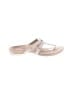 Vionic 100% Leather Silver Flip Flops Size 9 - photo 1