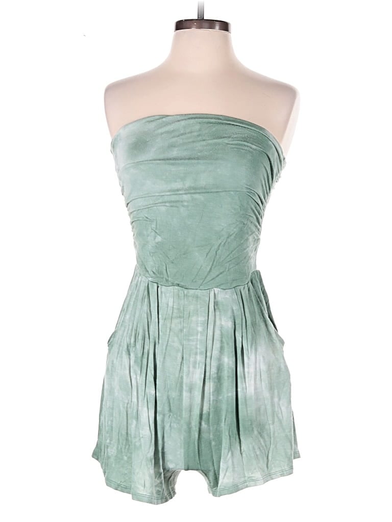 Pre-owned Heart & Hips Romper In Green