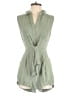 Gilli 100% Rayon Solid Green Romper Size M - photo 1