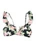 True Craft Floral Black Swimsuit Top Size L - photo 1