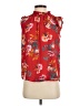 Ann Taylor LOFT 100% Polyester Red Sleeveless Blouse Size S (petite) - photo 1