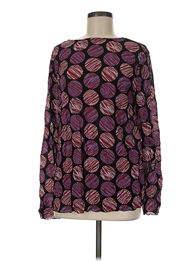 Pre-owned Chalet Et Ceci Long Sleeve Blouse In Purple