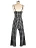 Assorted Brands Plaid Gray Jumpsuit Size M - photo 2
