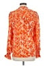 HOTOUCH 100% Polyester Orange Long Sleeve Blouse Size M - photo 2
