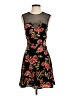 Ambiance Apparel 100% Polyester Floral Black Cocktail Dress Size XS - photo 1