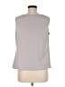 Ellen Tracy 100% Polyester Gray Sleeveless Blouse Size M - photo 2