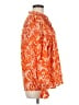 HOTOUCH 100% Polyester Orange Long Sleeve Blouse Size M - photo 4