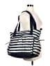 Thirty One 100% Polyester Stripes Gray Blue Tote One size - photo 2