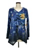 One World Blue Long Sleeve Blouse Size M - photo 1