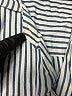 Harper Stripes Blue Short Sleeve Blouse Size L - photo 4