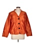 Chico's Orange 3/4 Sleeve Button-Down Shirt Size Lg (2) - photo 1