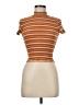 Eyeshadow Brown Short Sleeve Turtleneck Size M - photo 1