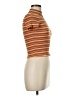 Eyeshadow Brown Short Sleeve Turtleneck Size M - photo 4