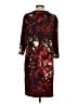 Talbots 100% Polyester Print Burgundy Cocktail Dress Size 4 Petite - photo 2