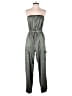 Sincerely Jules 100% Polyester Metallic Gray Jumpsuit Size M - photo 1