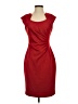Calvin Klein Solid Red Cocktail Dress Size 4 - photo 1