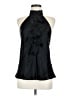 Tibi 100% Silk Black Sleeveless Silk Top Size 6 - photo 1