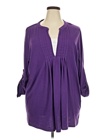 Woman Within 3/4 Sleeve Blouse (view 1)