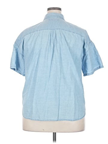 Madewell Indigo Safari Popover Shirt (view 2)