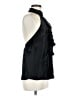 Tibi 100% Silk Black Sleeveless Silk Top Size 6 - photo 4