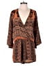 Earthbound Trading Co. 100% Polyester Paisley Orange Romper Size M - photo 1