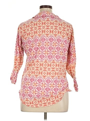 Caribbean Joe 3/4 Sleeve Button-Down Shirt (view 2)