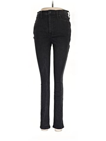 Madewell 10" High-Rise Skinny Jeans in Black Frost (view 1)
