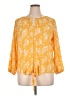 Weston 100% Polyester Yellow 3/4 Sleeve Blouse Size XL - photo 1