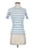 Rag & Bone Blue Short Sleeve Turtleneck Size S - photo 1