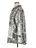Haver 100% Polyester Paisley Silver Long Sleeve Blouse Size XL - photo 5