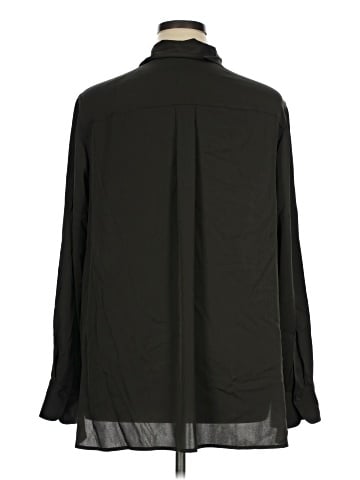 Vince. Long Sleeve Silk Top (view 2)