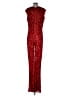Primavera Couture 100% Nylon Red Jumpsuit Size 16 - photo 2