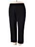 MING WANG Solid Black Casual Pants Size 2X - photo 1