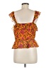 Veronica Beard 100% Silk Orange Sleeveless Silk Top Size 8 - photo 2