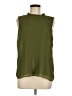 Calvin Klein 100% Polyester Green Sleeveless Blouse Size M - photo 1