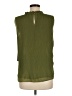 Calvin Klein 100% Polyester Green Sleeveless Blouse Size M - photo 2